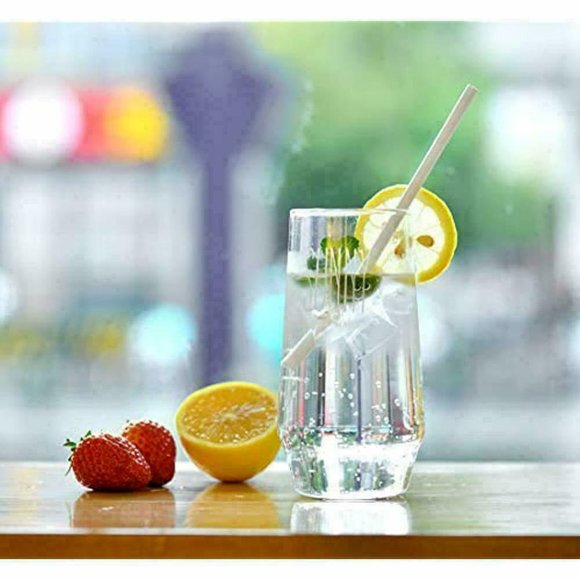 7.75 Inch BPA-Free Plastic Drinking Straws individually wrapped (White) 800 Pcs - Picture 5 of 7